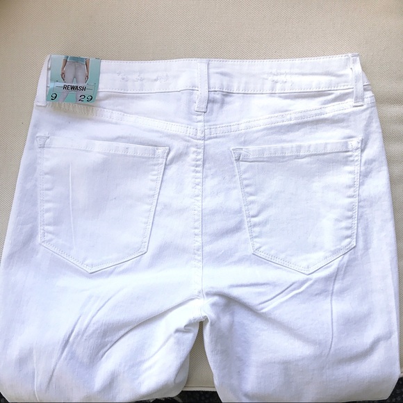 White Distressed REWASH Brand Jeans/Jeggings ☁️ - Picture 7 of 8